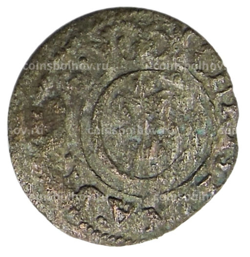 Солид 1634-1654 года Шведская оккупация Риги  Королева Кристина