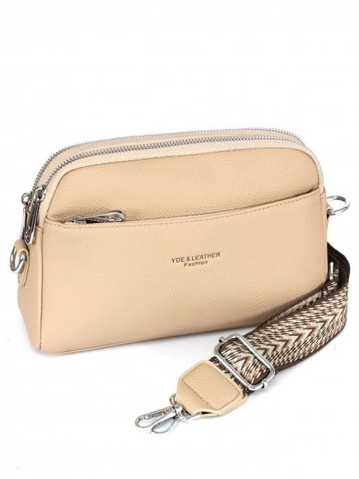 Сумка женская искусственная кожа YDR-2634, 2отд, плеч/ремень, бежевый SALE 264131 - Adelia фото 5