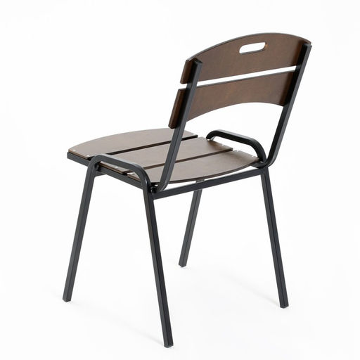 Комплект садовой мебели «Бистро», 4 стула, квадратный стол, коричневый