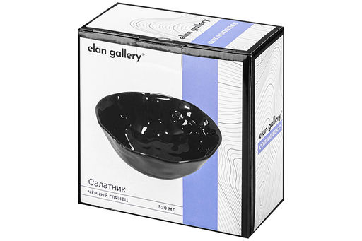 Салатник 15,2*15,2*6,5 см 520 мл Консонанс черный глянец - Elan gallery фото 8