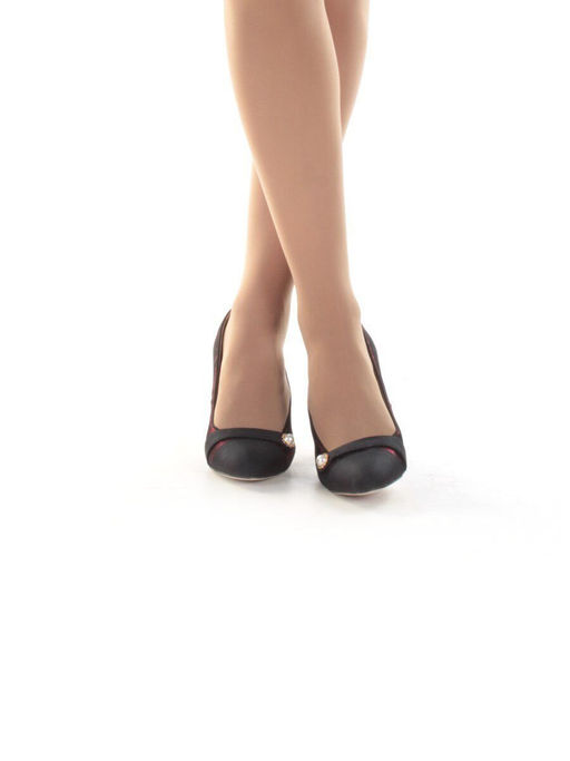 06-D607-81-2 BLACK/RED Туфли женские (натуральная кожа)