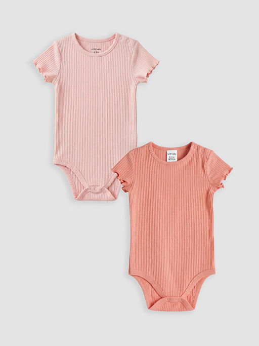 Bisiklet Yaka F?rf?rl? K?z Bebek 2li Body