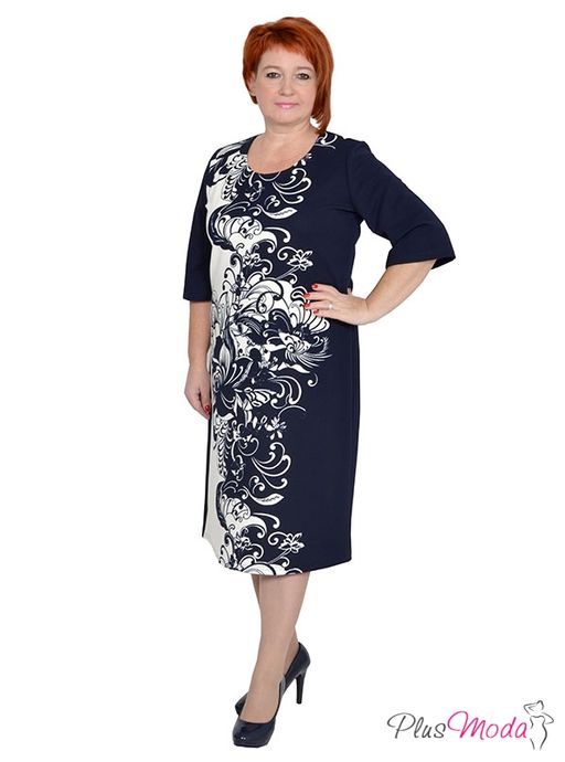 Платье Модель №1191 размеры 44-84 - Plusmoda фото 2