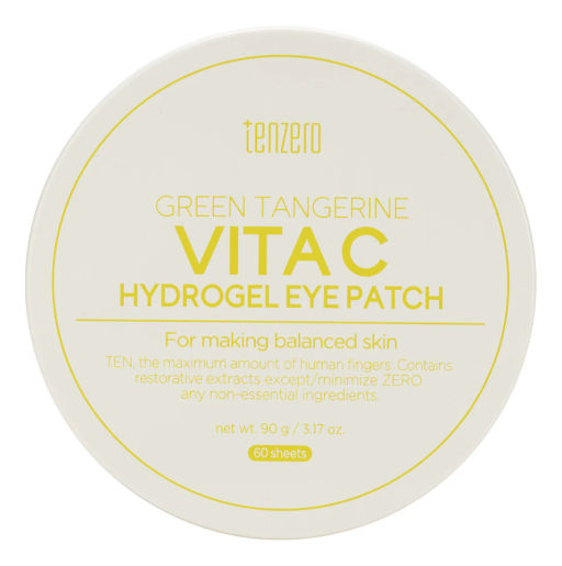 Tenzero Green Tangerine Vita C Hydrogel Eye Patch, 90g - Гидрогелевые патчи для глаз с экстрактом зеленого мандарина