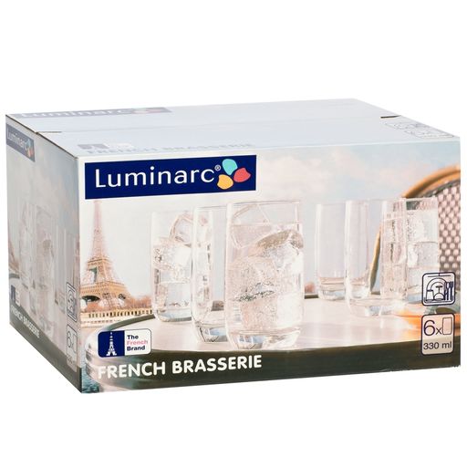 Набор стаканов ФРАНЦУЗСКИЙ РЕСТОРАНЧИК 6шт 330мл высокие - Luminarc фото 2