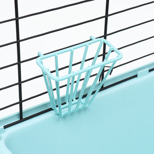 Клетка для кроликов, морских свинок Пижон №4 складная , 80 х 50 х 47 см, бирюзовая  фото 9