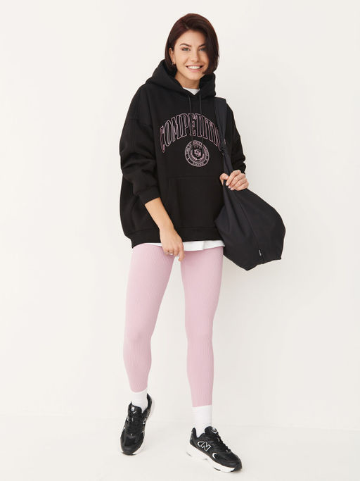 =Утепленное худи с начесом свободного силуэта - NEVERLATE фото 4