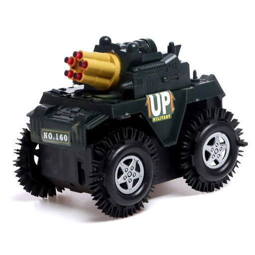 Машина-перевертыш Танк, работает от батареек, цвета МИКС - Simaland фото 4