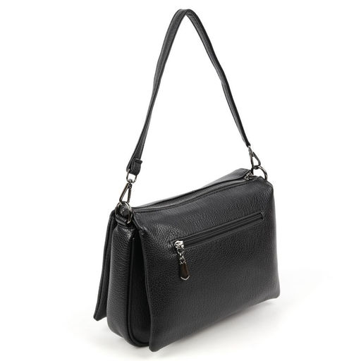 Женская сумка через плечо с пятью отделениями из эко кожи 8819 Блек - Cidirro фото 3