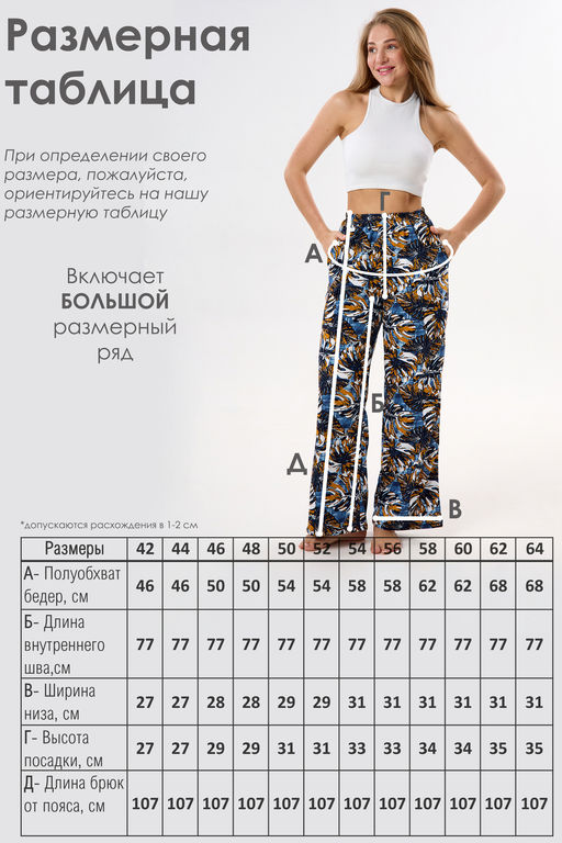 Брюки палаццо домашние широкие