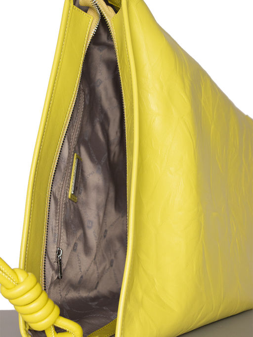 LACCOMA сумка Q3281-салатовый натуральная кожа хлопок  фото 4