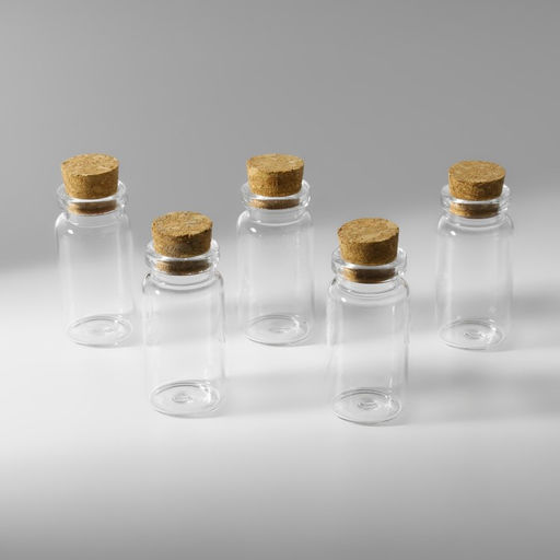 Цена за 2 шт. Баночки для хранения бисера, d=2×4 см, 5 шт.