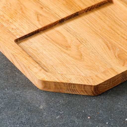 Доска для нарезки и подачи Доброе дерево «Плот», 20×40 см, массив дуба