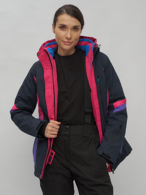 Горнолыжный костюм женский темно-синего цвета 02201TS - Chunmai фото 17