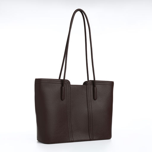 Сумка жен 33*11*25, отд на молнии, шоколадный - Simaland фото 3