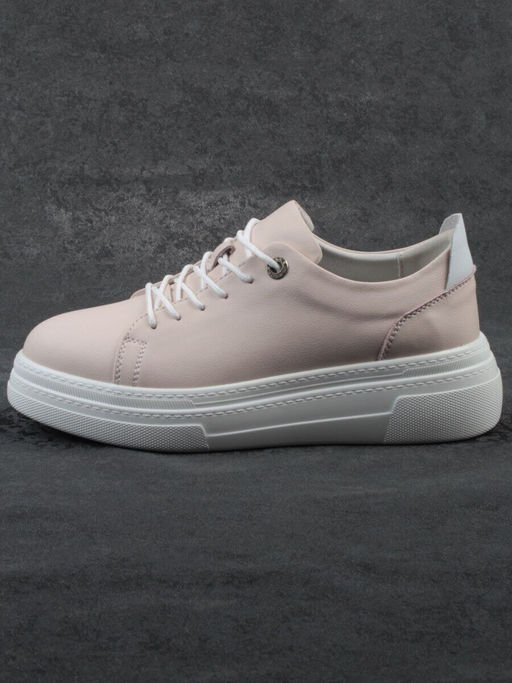 03-YE71-2 PINK Кеды женские (натуральная кожа)