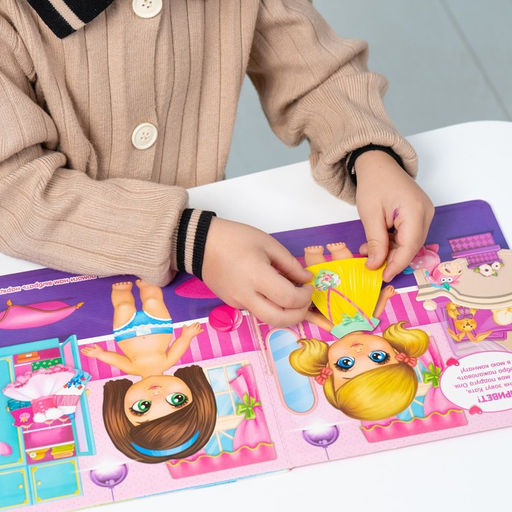 Магнитная книжка-игрушка Одень куколку, 8 стр. - Буква-ленд фото 10