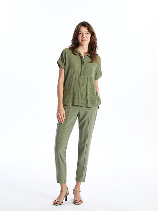 Dokulu Oversize Kad?n G?mlek