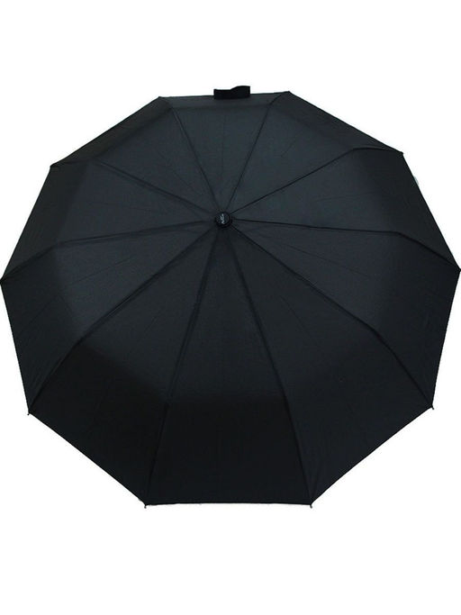 Зонт Arman полуавтомат чёрный A0055 ручка полукрюк - Family фото 2