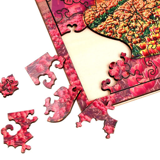 Пазлы фигурные «Цветущие тюльпаны», 142 детали