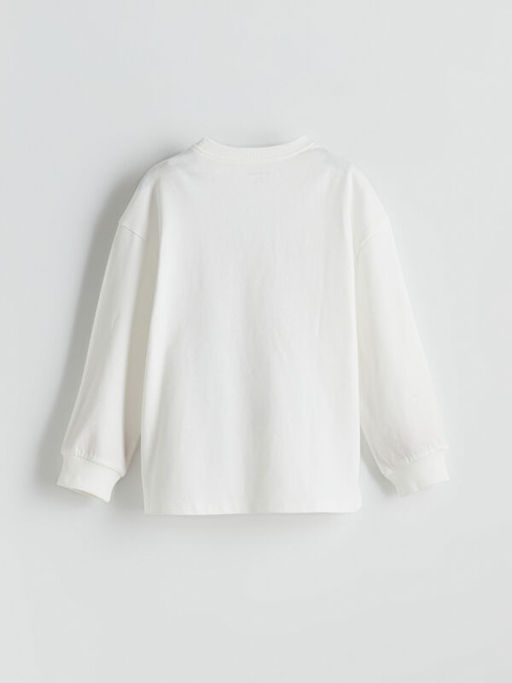 Bisiklet Yaka Bask?l? Erkek ?ocuk Ti??rt