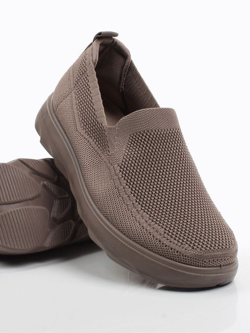 05-TEX-D03-09 DK. BEIGE Полуботинки спортивные летние мужские (текстиль) - Фабричный китай фото 13