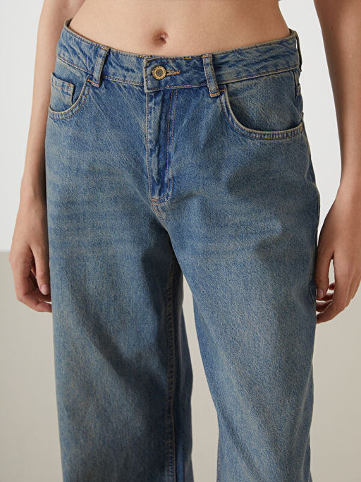 Baggy Fit Kad?n Jean Pantolon