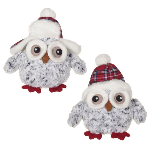 Игрушка набивная "Сова", L20 W12 H23 см, 2в.