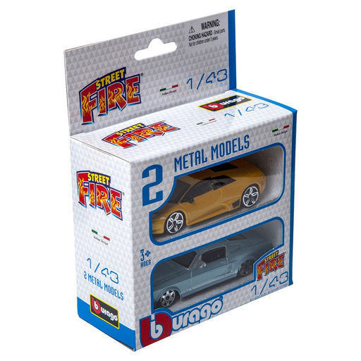 BBurago. Набор металлических машинок "Street Fire" 1:43 2 шт арт.18-30002