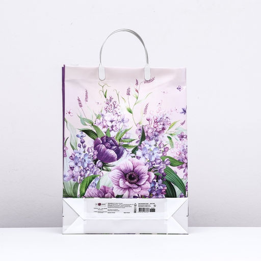 Цена за 5 шт. Пакет Цветочная Симфония, мягкий пластик, 39,5 х 29,5 х 8,5 см, 140 мкм - Simaland фото 2