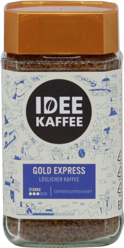 IDEE KAFFEE. Gold Express 100 гр. стекл.банка