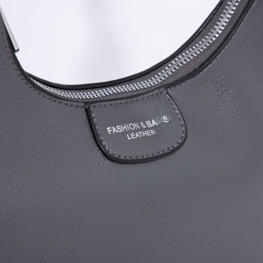 Сумка-багет на молнии, цвет серый - Simaland фото 5