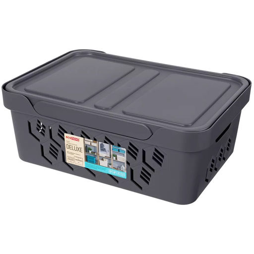 Ящик универсальный с крышкой "DELUXE", 12 л, арт. С32057