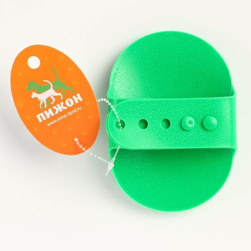 Щётка-наладонник, 12,2 х 8 см, зелёная - Пижон фото 3