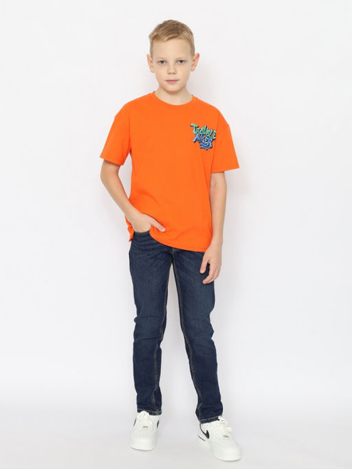 CRB wear/CSJB 63748-29-393 Футболка для мальчика,оранжевый/Ex.Cherubino  фото 2