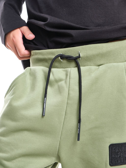 Брюки для мальчика штаны спортивные 22-6012 хаки - Mini maxi фото 6