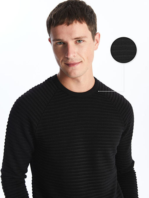 Bisiklet Yaka Erkek Triko Kazak