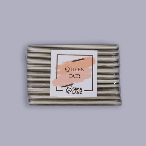 Цена за 50 шт. Пилка-наждак Классика, на деревянной основе, абразивность 240, 10 см, фасовка 50 шт, цвет чёрный - Queen fair фото 3