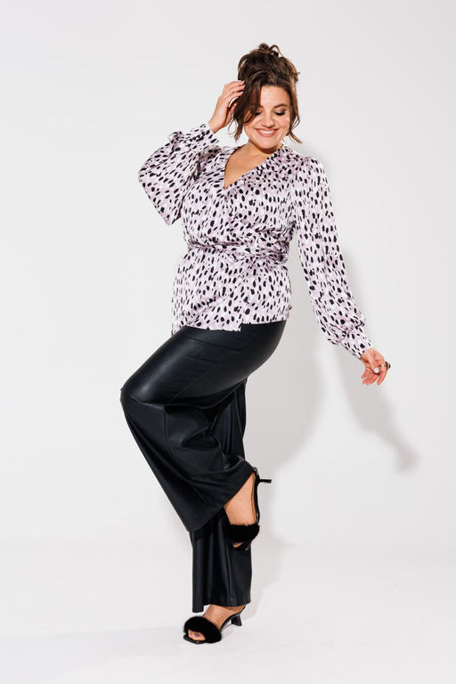 Блуза ANELLI 1735 Лиловый лео