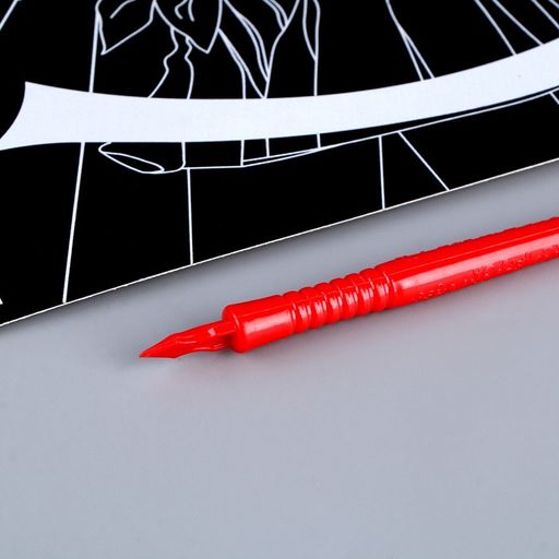 Гравюра Девочка аниме с эффектом голография, А4 - Школа талантов фото 3