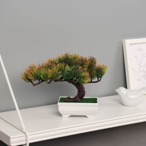 Бонсай искусственный в горшке «Сосна галант», 12×16 см, МИКС