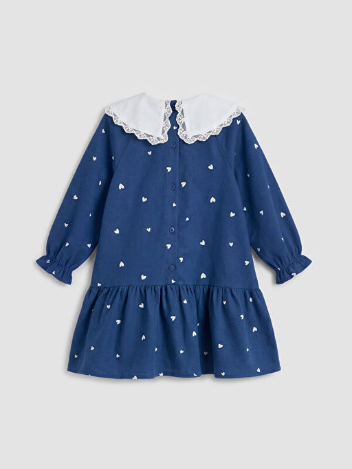 Bebe Yaka Ta?l? K?z ?ocuk F?rf?rl? Elbise