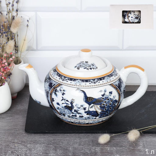 Чайник заварочный 1 л Павлин / JS-11 /уп 24/ - ГалеонТрейд фото 3