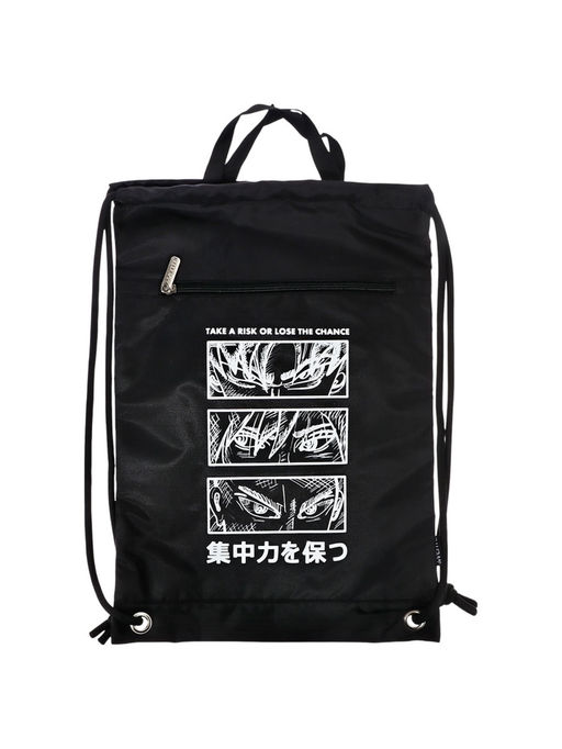 Мешок для обуви deVENTE на шнурке, с принтом, размер 46×1×33 см, чёрный