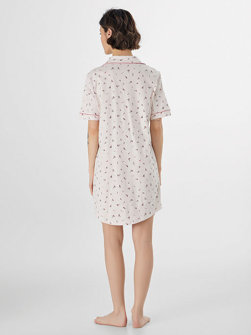 Сорочка ночная женская розовая с цветочным принтом - Mark formelle фото 2