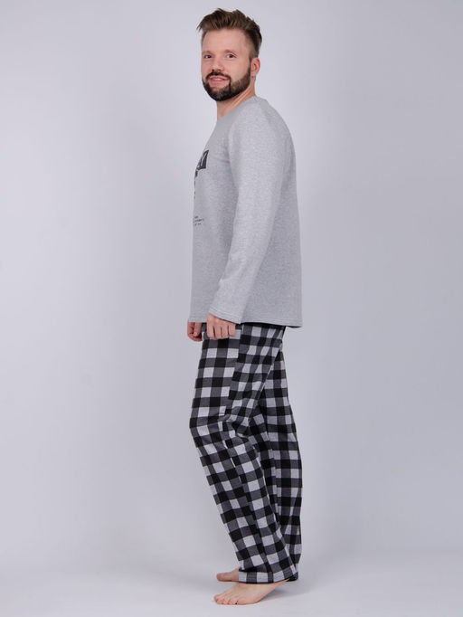 Пижама Хакер, футер начес - Малина фото 3