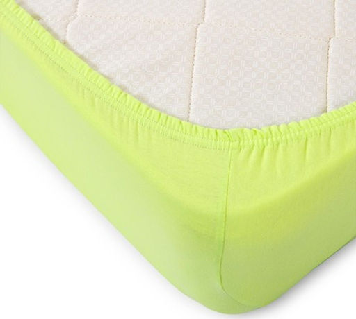 Простыня трикотажная на резинке Мерцана (Салатовый) MERC05 160x200