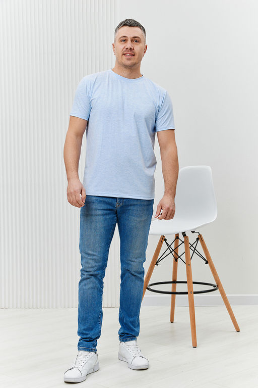 Футболка Berchelli 6778 из хлопка с лайкрой  фото 4