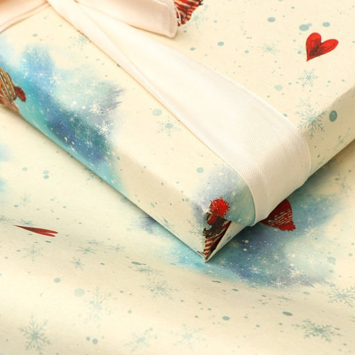 Бумага упаковочная, крафт Парочка, 70х100 см, 1 лист - UPAK LAND фото 2