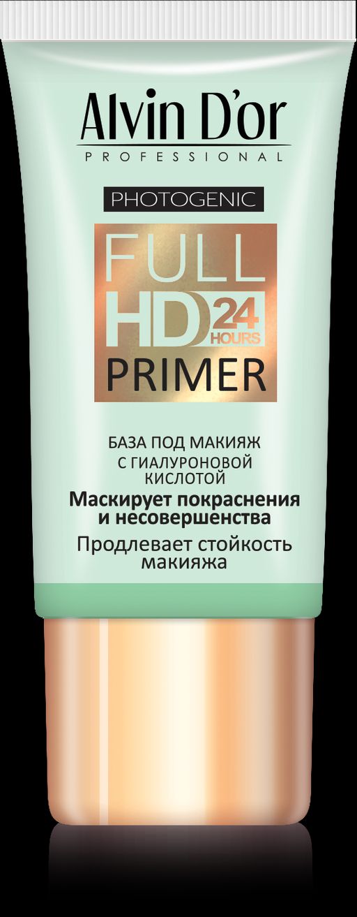 Alvin Dor SP-03 База под макияж Full Hd primer 24hours (зелёная) 25мл